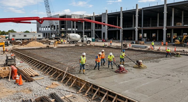 Commercial Slab Installation in West Palm Beach, FL
