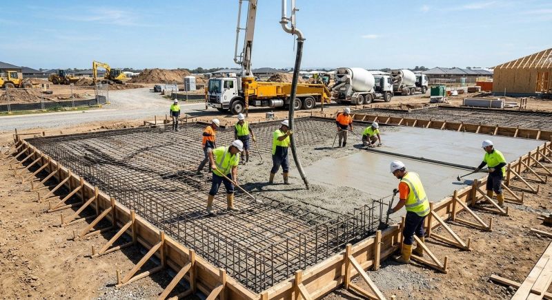Foundation Slab Construction in Boynton Beach, FL