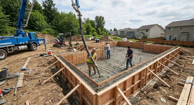 Concrete Foundation Installation project example